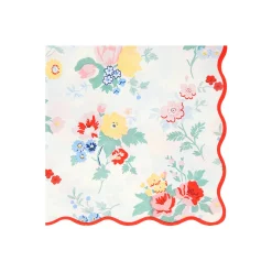 Vintage Floral Large Napkins (x 16)><noscript><img width=