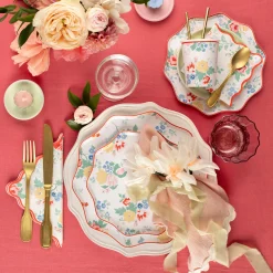 Vintage Floral Side Plates (x 8)>Meri Meri Hot