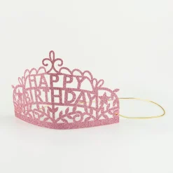 Wearable Pink Tiara Birthday Card><noscript><img width=