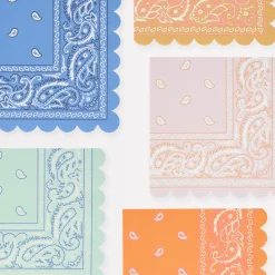 Western Bandana Large Napkins (x 16)>Meri Meri New