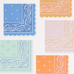 Western Bandana Small Napkins (x 16)>Meri Meri Online