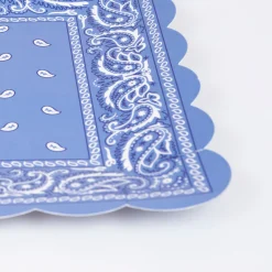 Western Bandana Square Plates (x 8)><noscript><img width=