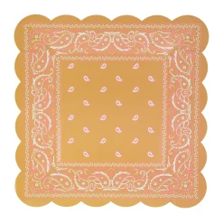 Western Bandana Square Plates (x 8)><noscript><img width=
