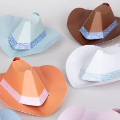 Western Mini Party Hats (x 8)><noscript><img width=