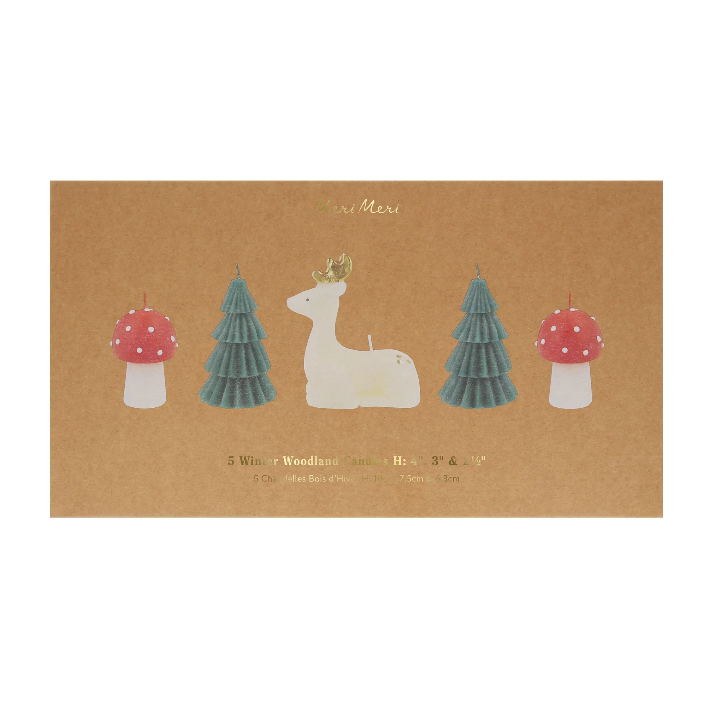 Winter Woodland Candles (x 5)>Meri Meri New
