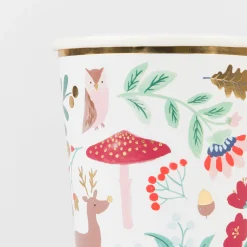 Winter Woodland Cups (x 8)><noscript><img width=