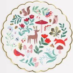 Winter Woodland Dinner Plates (x 8)>Meri Meri Hot