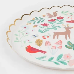 Winter Woodland Dinner Plates (x 8)>Meri Meri Hot