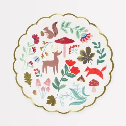 Winter Woodland Side Plates (x 8)>Meri Meri Hot