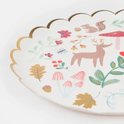 Winter Woodland Side Plates (x 8)><noscript><img width=