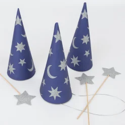 Wizard Party Hats & Wands (x 6)>Meri Meri Fashion