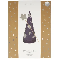 Wizard Party Hats & Wands (x 6)><noscript><img width=