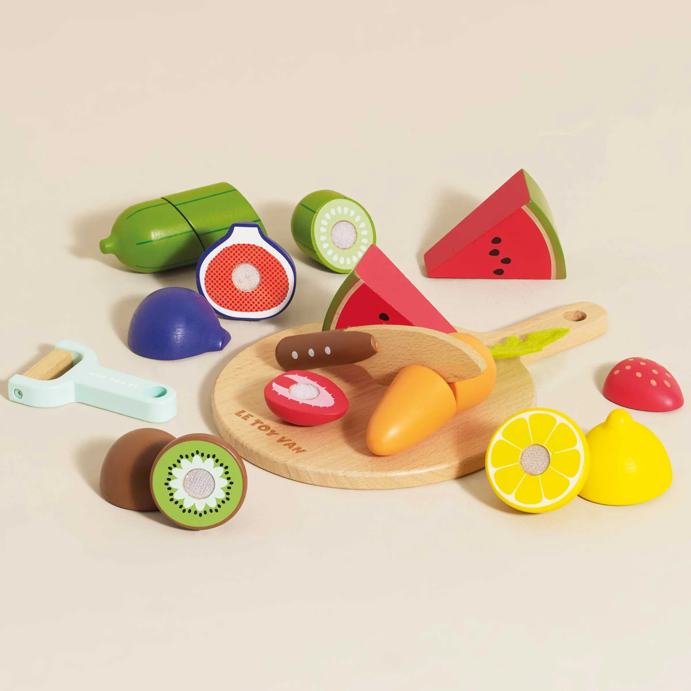 Wooden Chopping Board & Sliceable Play Food>Meri Meri Fashion