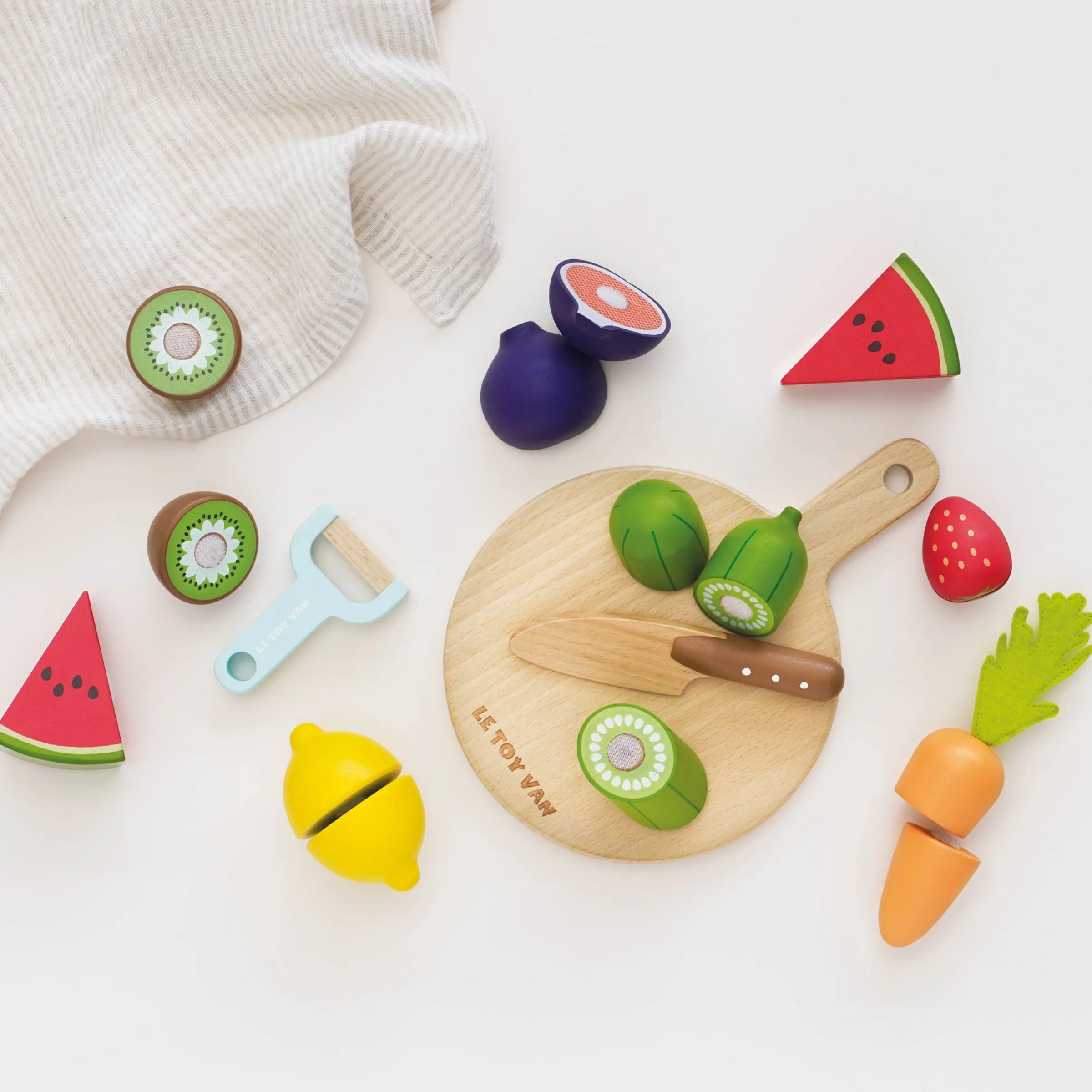 Wooden Chopping Board & Sliceable Play Food>Meri Meri Fashion
