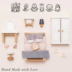 Wooden Dolls house Bedroom><noscript><img width=