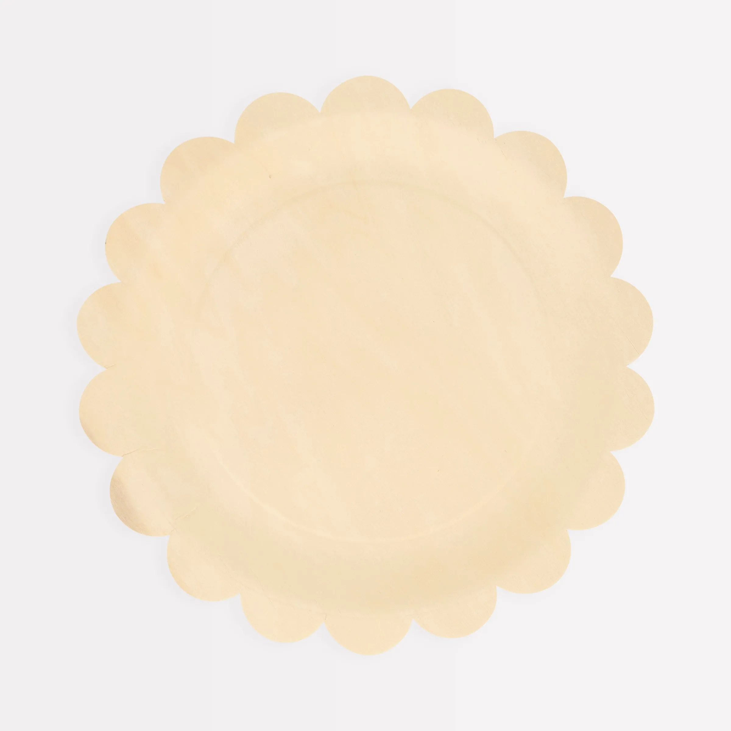 Wooden Scalloped Small Plates (x 8)>Meri Meri Online