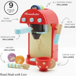 Wooden Toy Coffee Machine & Cup><noscript><img width=