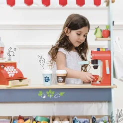 Wooden Toy Coffee Machine & Cup><noscript><img width=
