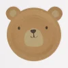 Woodland Bear Plates (x 8)>Meri Meri Fashion