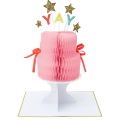 Yay! Cake Stand-Up Birthday Card>Meri Meri Clearance