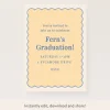 Yellow Scallop Download & Print Invitation>Meri Meri Online